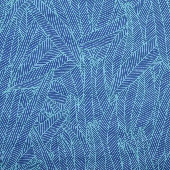 Kostenloser Versand Jersey Blattmotiv Blau