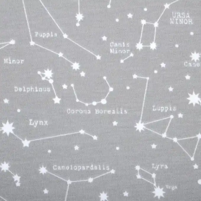 Knallerangebot Fleece Sterne Grau