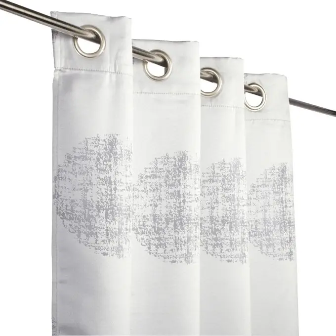 Kostenloser Rückversand Jacquard-Vorhang Ronds 140cm