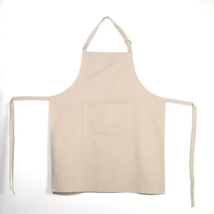 Nur Für Kurze Zeit Einfarbige Schürze, beige