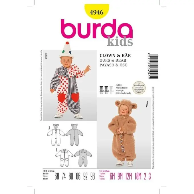 Schnittmuster Clown Kostüm Highlight