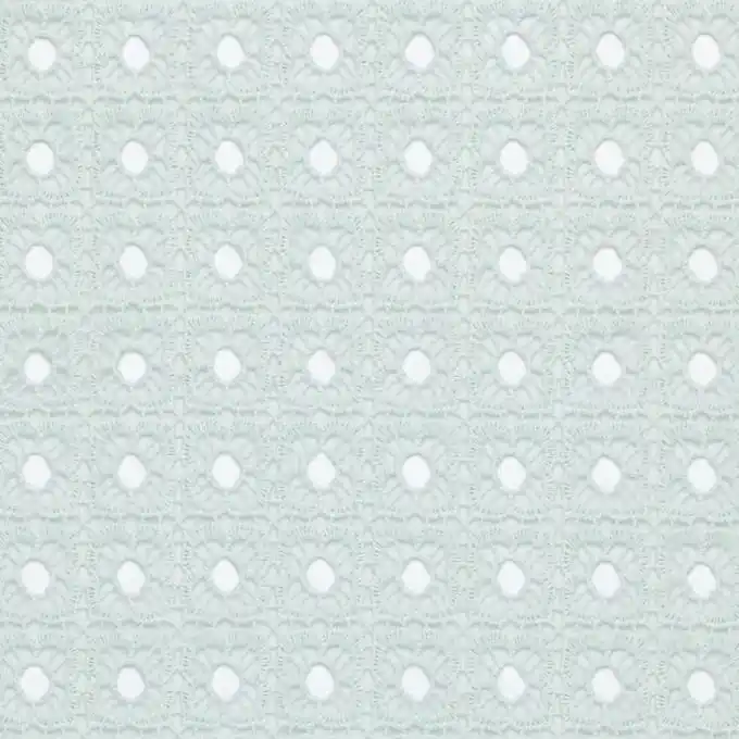 Organza-Stoff mit rosa quadratischen Blumen bestickt Limited Edition