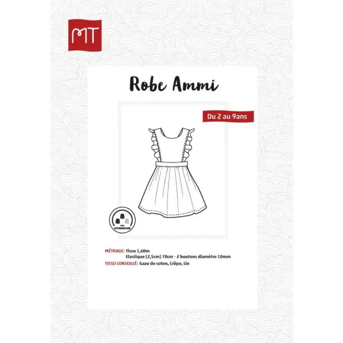 Kinder Volantkleid Schnittmuster – Patron Robe Ausverkauf