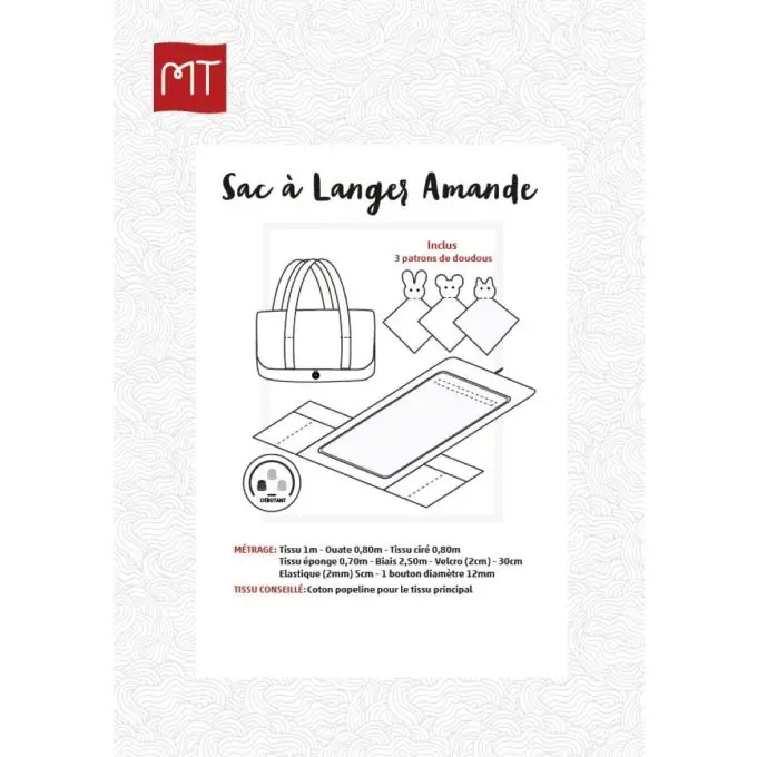 Schnittmuster Wickeltasche und Kuscheltier Letzte Chance