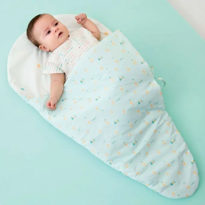 Ausverkauf Baby-Schlafsackmuster Katia BA10 – Blau, Strick-Set