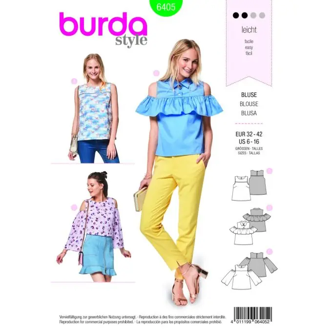Schnittmuster Burda 6405 Bluse Must-Have