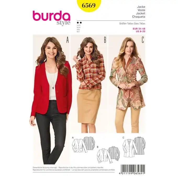Must-Have Schnittmuster Burda 6569 Jacke