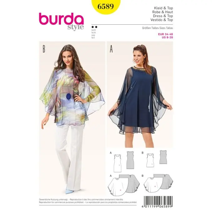 Schnittmuster Burda 6589 Kleid/Oberteil Großhandel