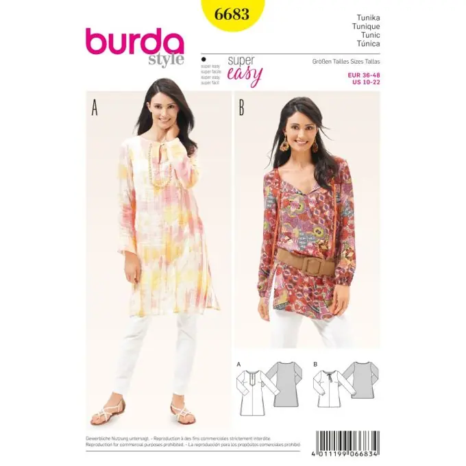 Schnittmuster Burda 6683 Tunika Billig