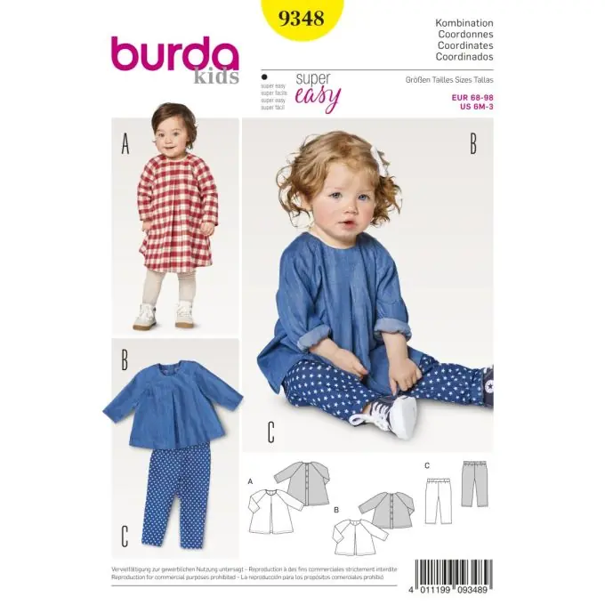 Preis Gesenkt Schnittmuster Burda kids 9348 Set