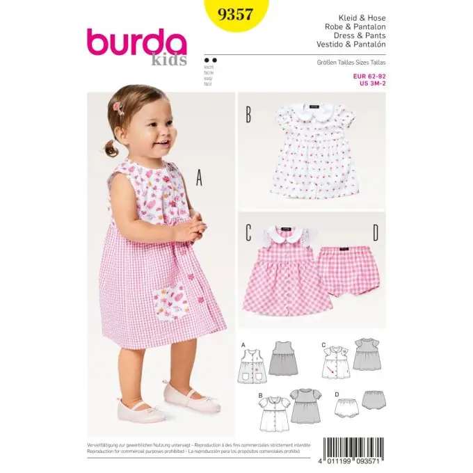 Schnittmuster Burda kids 9357 Kleid/Hose Mega-Angebot