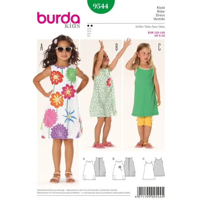 Schnittmuster Kleid Burda 9544 kids Günstig