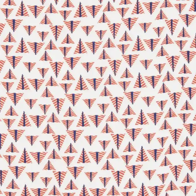 Letzte Chance Baumwoll-Crêpe Stoff Tannenmuster 145 cm Breite