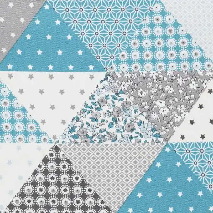 Köperstoff Patchwork Gaspard blau Preiswert