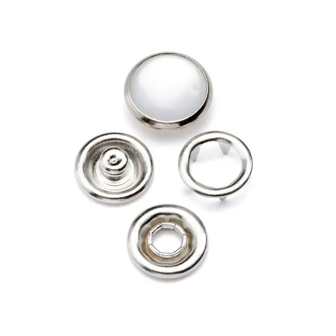 Knallerangebot Druckknöpfe, perlfarben, 11 mm