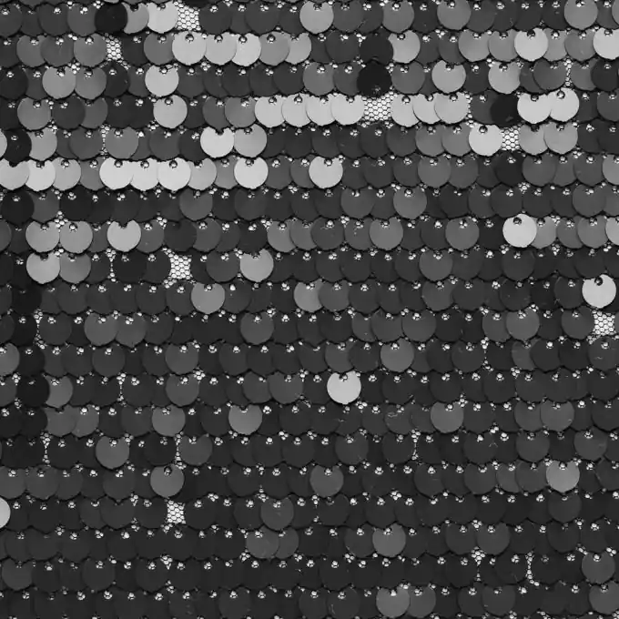 Super-Preis Pailletten Fischnetzstoff schwarz