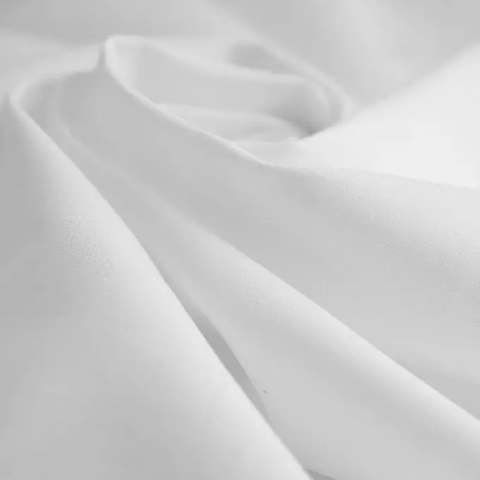 Preis Gesenkt Einfarbiger Baumwollstoff Cristina, weiß
