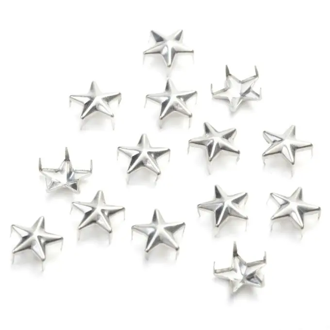Preis Gesenkt Sterne-Nieten Silber 20 Stück