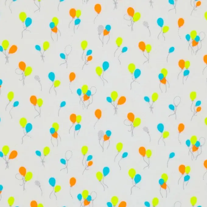 Orange Ballons Popeline 145cm Breite Sale