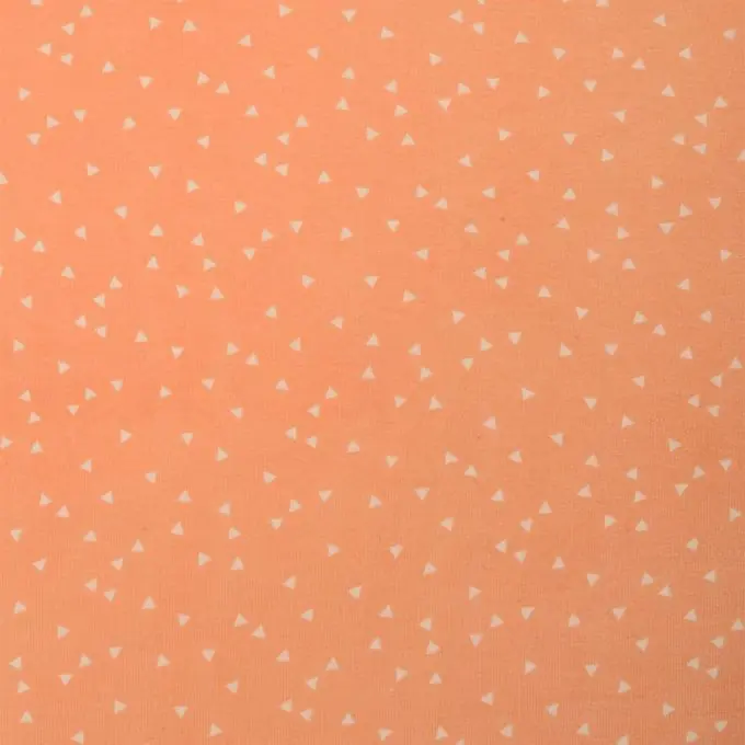 Baumwollstrickstoff Korall-Triangel 160cm Breite Must-Have