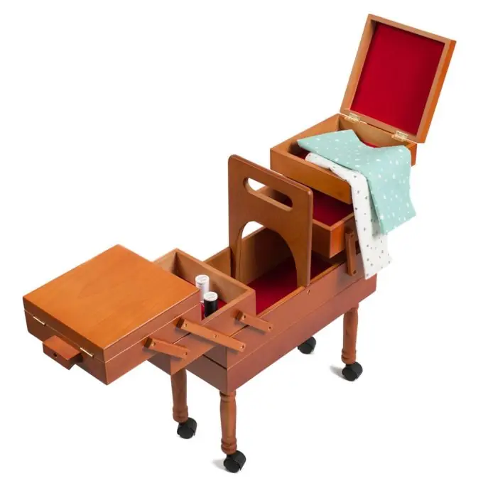 Heißes Angebot Nähkasten Set 45x19x50cm – Praktische Aufbewahrungsbox