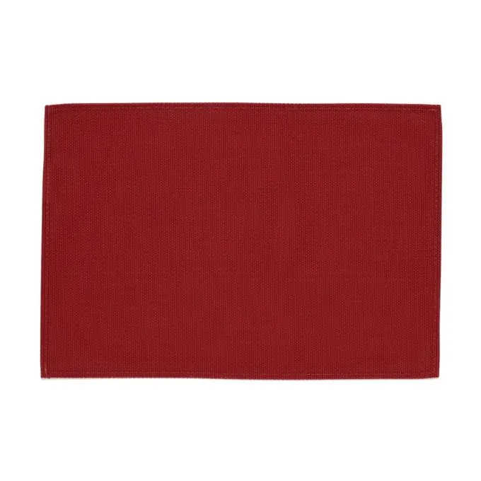 Sonderangebot Roter Tischset 30×45 cm Unifarben – Kunststoff