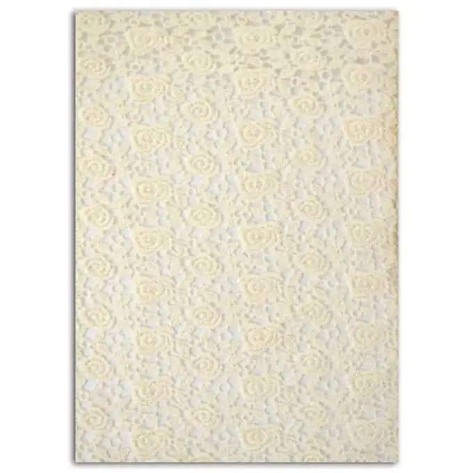 Gratis Versand A5 Thermocollante Spitze in Ecru