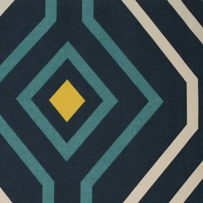 Dicker Baumwollstoff mit Peacock-Waben Original