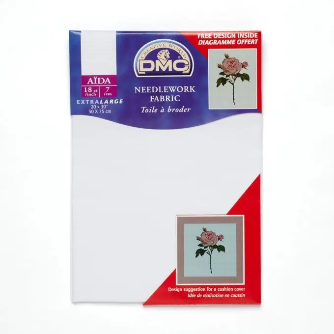 Stickereistoff Aïda, 7 pts/cm 50x75cm – Weiß Knallerangebot