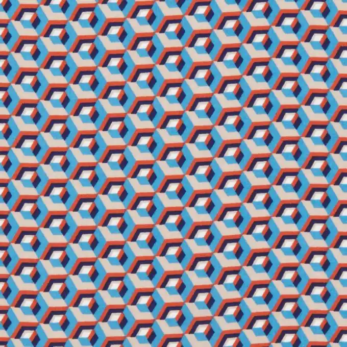 Viskosestoff Geometrisch 145cm Breit – Bunt Pattern Großhandel