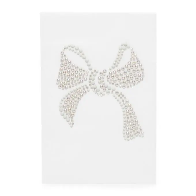 Preisreduziert Wärmeklebendes Strass-Knotenmotiv, perlgrau