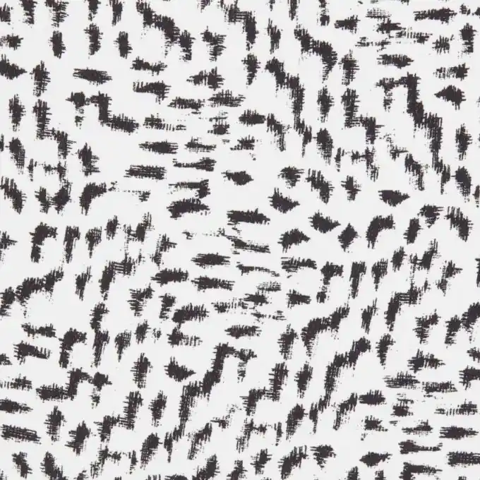 Meistverkauft Mousseline-Stoff Schwarz Getupft 145 cm Breite