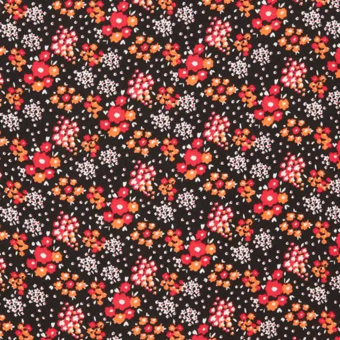 Online Kaufen Blumen-Crêpe-Stoff 145 cm Breite