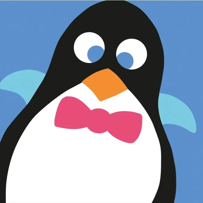 Pingouin Stickset Großloch 15×15 cm Canvas Kit Im Trend