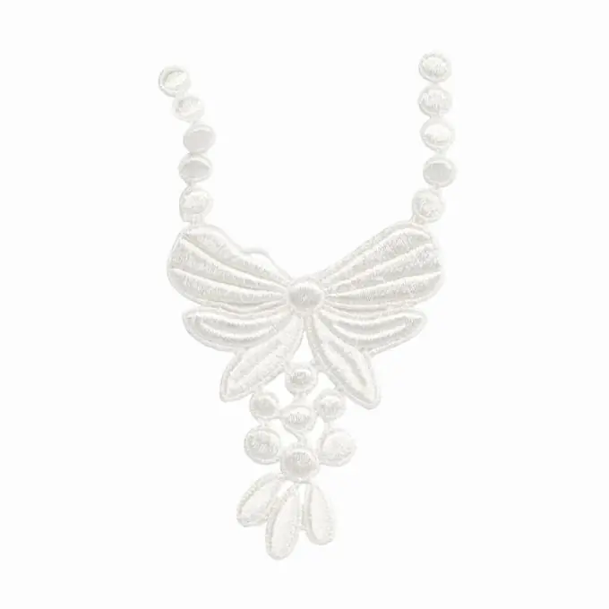 Bestseller Thermoklebendes Motiv aus Spitze, Collier