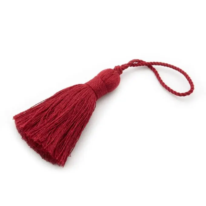 Quaste, mattes Rot, großes Modell Original