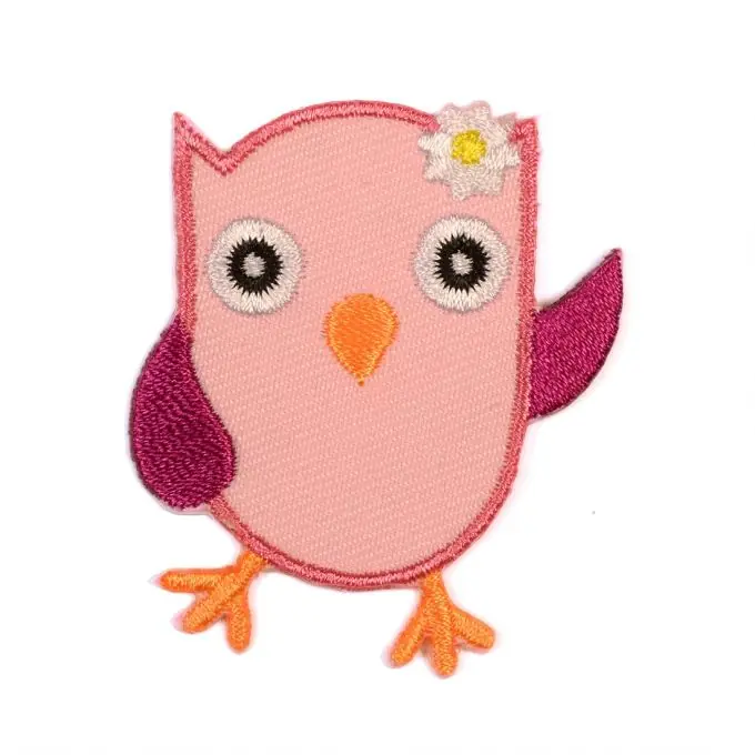 Mega-Angebot Thermoklebendes Eulenmotiv, rosa