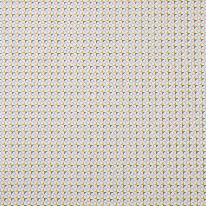 Neu Im Sortiment Farbiger Baumwollstoff mit Rautenmuster