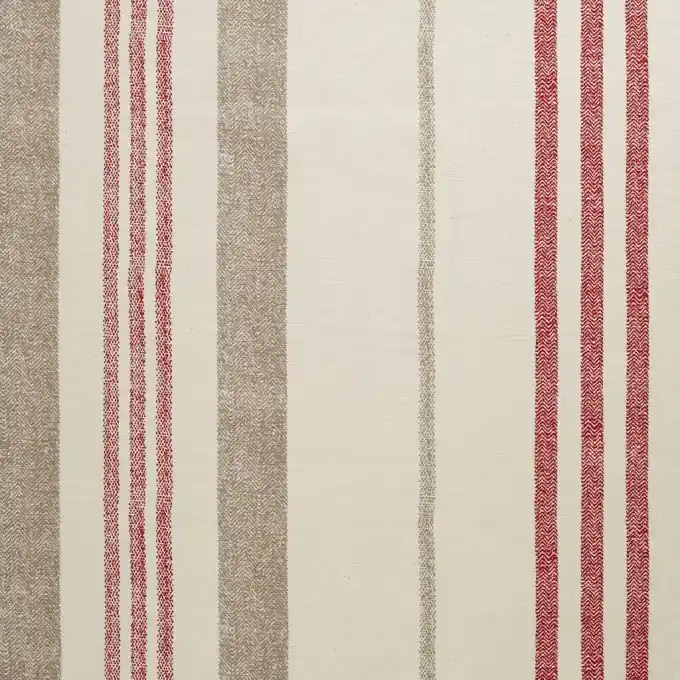Baumwollstoff Streifen Rivage rot Echt