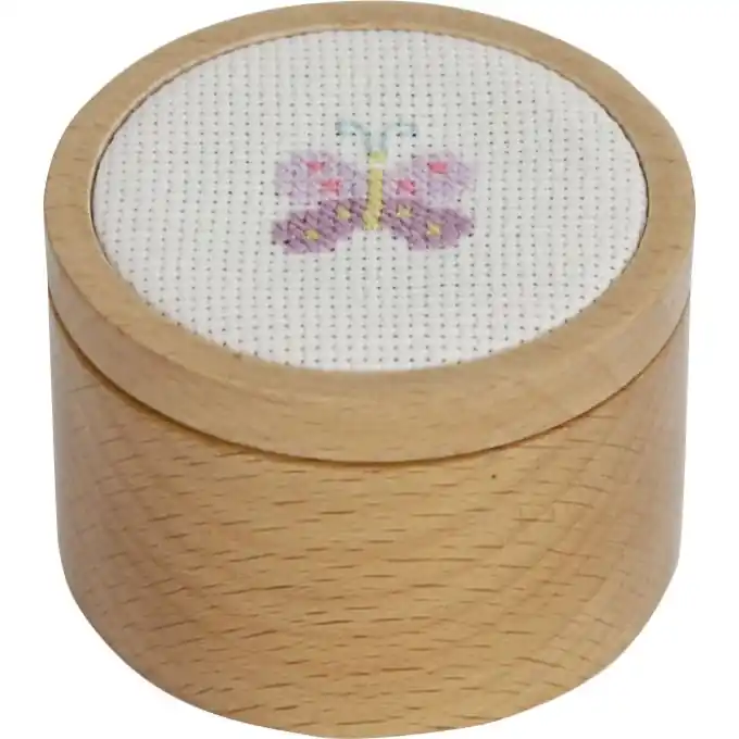 Stickerei-Set in Box 18cm – Bastelkit Geld-Zurück-Garantie