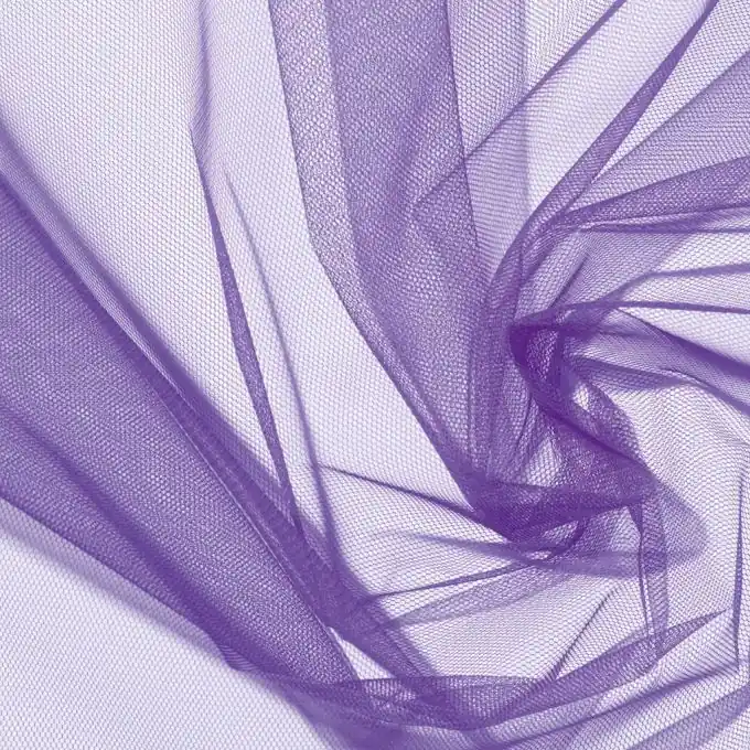 Einfarbiger Tüllstoff, violett Original