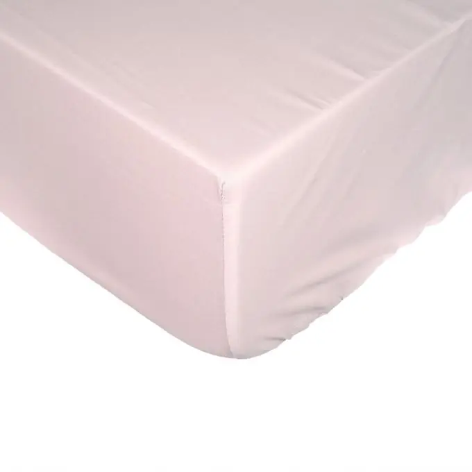 Spannbettlaken aus Baumwollperkal, puderrosa, 90×190 cm Geld-Zurück-Garantie