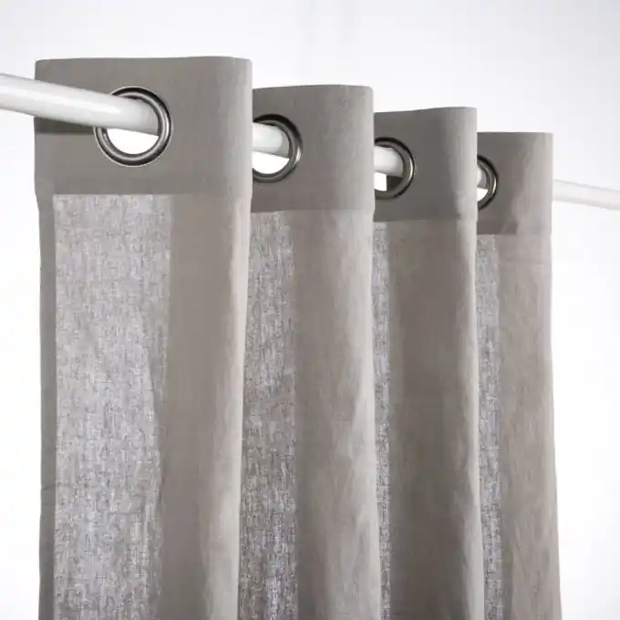 Boheme-Vorhang aus Leinen, taupe Sale
