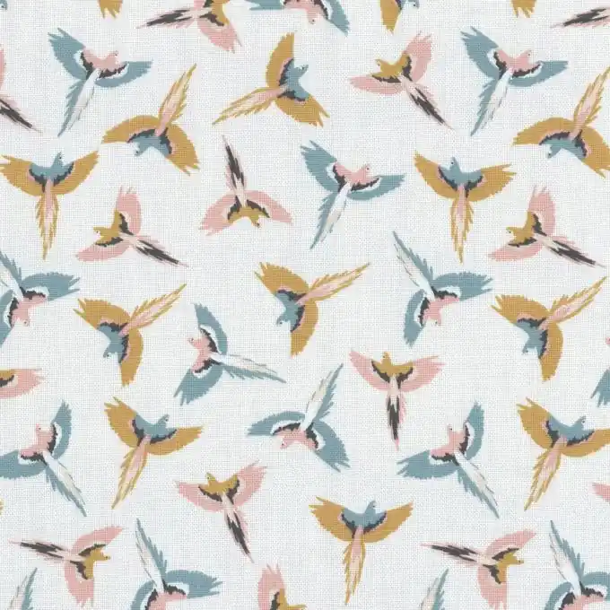 Baumwollstoff Dicker Papageien 140cm Breite Zertifiziert