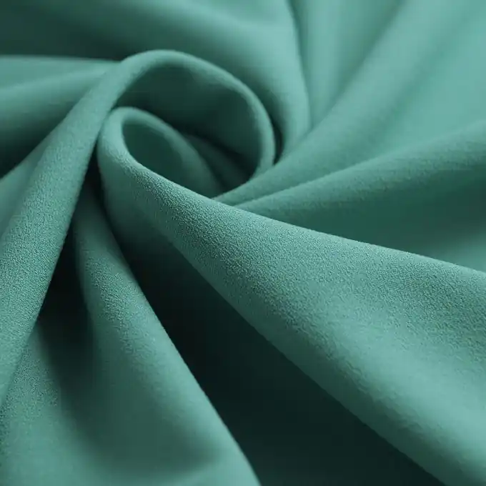 Crepe-Stoff, einfarbig grün Top-Qualität