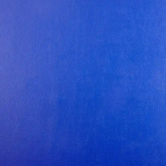 Exklusiv Einfarbiges Kunstleder Karia, blau