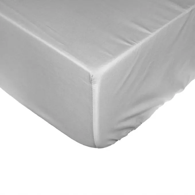 Spannbettlaken aus 100% Baumwollperkal, grau, 160×200 cm Versand Am Gleichen Tag