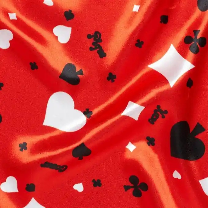 Top-Preis Satinstoff mit Kartenmotiven