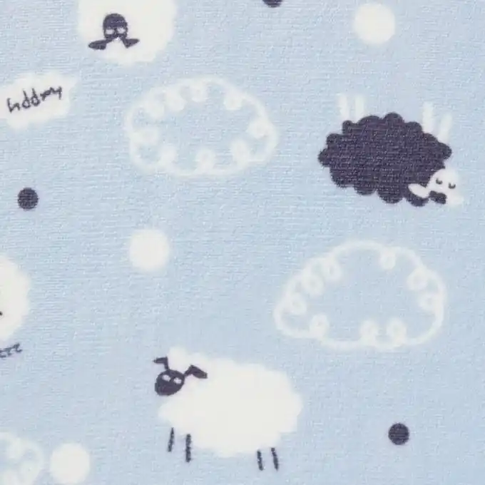 Sichere Zahlung Schmusetuch Schafmuster 150cm Breite – Kuschelstoff