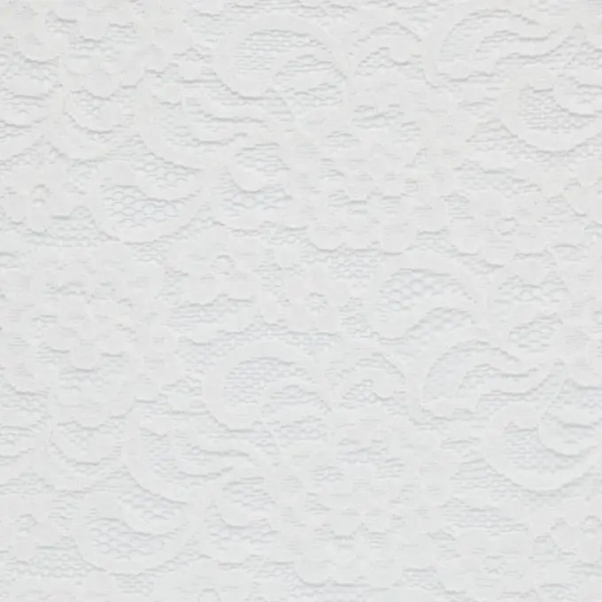 Top-Seller Weiße Blumenspitze Netzstoff 140 cm Breite